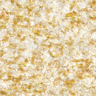 Altın metalik el yapımı pirinç kağıdı dokusu. Kusursuz washi tabakası ve altın metal pulları. Modern düğün dokusu, zarif kırtasiye ve en az Japon stili bulanık tasarım öğeleri için