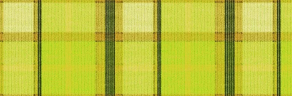 Classic winter tartan knit wool plaid seamless edging border. Retro gingham checker trim background. Woven scottish masculine tweed stitch craft effect ribbon banner. — Stock Photo, Image