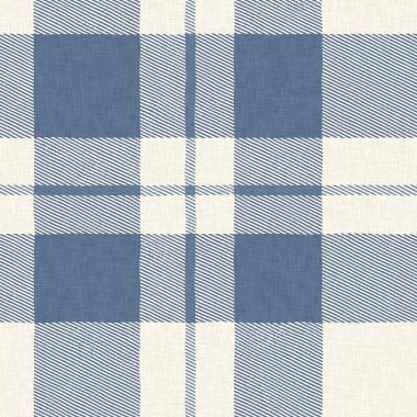 Çiftlik evi mavi ekoseli desenli. Tüvit duvar kâğıdı tasarımı için tüm baskı üzerinde klasik tarz twill. 