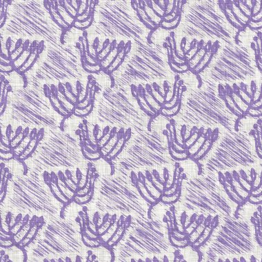 Lavanta rengi Fransız çiftlik evi çiçekli keten kumaş arka plan. Her tarafı leylak desenli. Provence pejmürde, şık tekstil kumaş kumaş kumaş kumaşı için basılmış kumaş efekti.