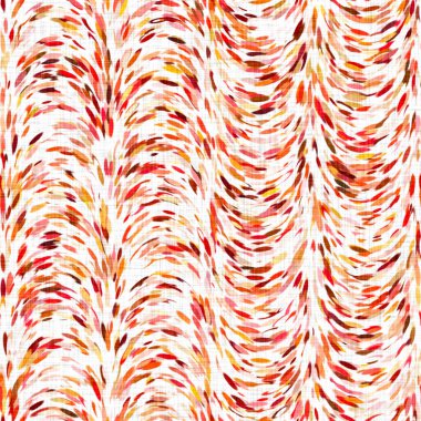 Suluboya fırçalanmış noktalı arkaplan. Elle boyanmış tuhaf empresyonist karnaval kusursuz desen. Dekoratif dalgalı yıkama boyası her yerde..