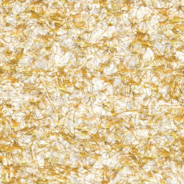 Altın metalik el yapımı pirinç kağıdı dokusu. Kusursuz washi tabakası ve altın metal pulları. Modern düğün dokusu, zarif kırtasiye ve en az Japon stili bulanık tasarım öğeleri için