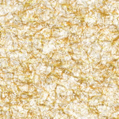 Altın metalik el yapımı pirinç kağıdı dokusu. Kusursuz washi tabakası ve altın metal pulları. Modern düğün dokusu, zarif kırtasiye ve en az Japon stili bulanık tasarım öğeleri için