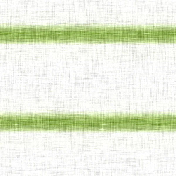 Фон льняной текстуры со сломанной полосой. Органический нерегулярный полосатый бесшовный рисунок. Современный двухцветный весенний текстиль для домашнего декора. Фермерский скандал в стиле ржаво-зеленого по всему миру. — стоковое фото
