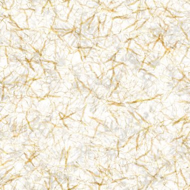 Metalik altın kıvrımlı el yapımı pirinç kağıdı dokusu. Kusursuz washi örtüsü. Lüks düğün dokusu, zarif kırtasiye ve en az Japon stili tasarım öğesi için..