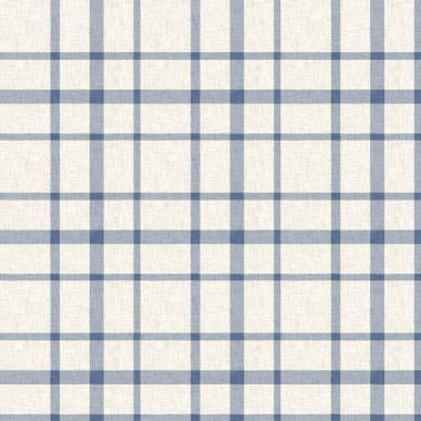 Çiftlik evi mavi ekoseli desenli. Tüvit duvar kâğıdı tasarımı için tüm baskı üzerinde klasik tarz twill. 