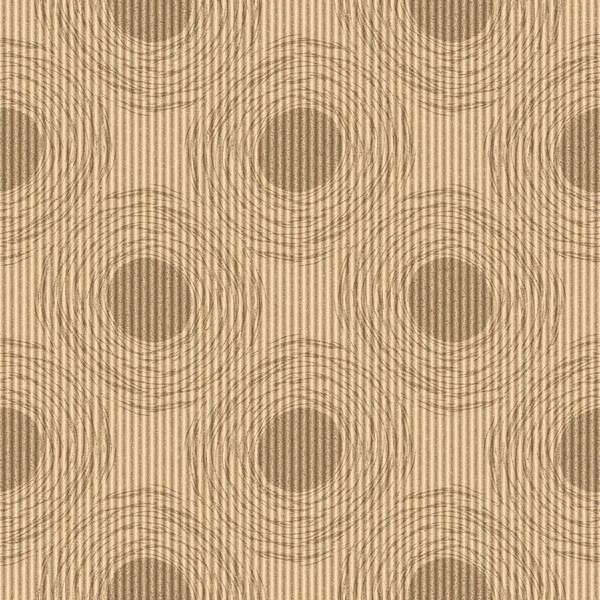 Ecru recycled corrugated pulp card paper texture. Ribbed plain neutral brown kraft material. Eco packaging, shipping and craft stationery gift wrap. — Stock Photo, Image