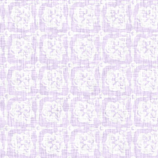 Seamless pale lilac wash ombre texture pattern. Mottled vintage home decor with 80s blue washy effect. — Stock Photo, Image