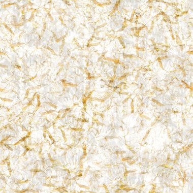 Metalik altın kıvrımlı el yapımı pirinç kağıdı dokusu. Kusursuz washi örtüsü. Lüks düğün dokusu, zarif kırtasiye ve en az Japon stili tasarım öğesi için..