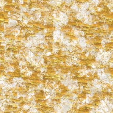 Altın metalik el yapımı pirinç kağıdı dokusu. Kusursuz washi tabakası ve altın metal pulları. Modern düğün dokusu, zarif kırtasiye ve en az Japon stili bulanık tasarım öğeleri için