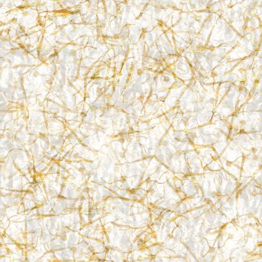 Metalik altın kıvrımlı el yapımı pirinç kağıdı dokusu. Kusursuz washi örtüsü. Lüks düğün dokusu, zarif kırtasiye ve en az Japon stili tasarım öğesi için..