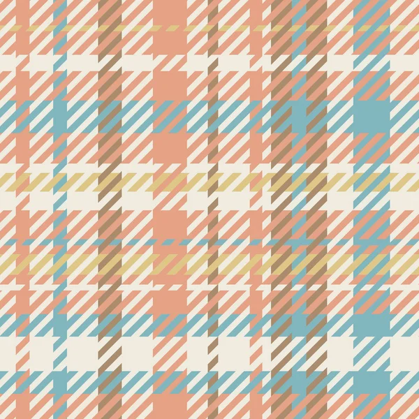 Gender neutral seamless plaid vector pattern. Gingham baby color checker background. Woven tweed all over print. — Stock Vector