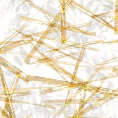 Altın metalik el yapımı pirinç kağıdı dokusu. Pürüzsüz washi tabakası ve bulanık altın metal pulları. Modern düğün dokusu, zarif kırtasiye ve asgari Japon tarzı tasarım unsurları için..