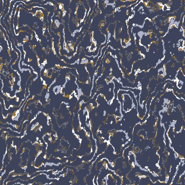 Koyu mavi mermer, erkeksi, dikişsiz doku. Düzensiz mürekkep lekesi boya etkisi. Mermer kaplanabilir grafik tasarımı duvar kağıdı örneği