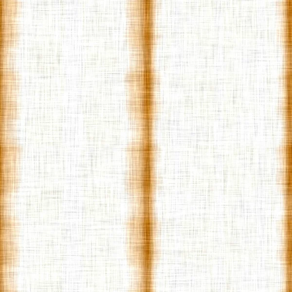 Textura de lino de fondo con raya rota. Patrón orgánico de rayas irregulares sin costura. Textil moderno llano de 2 tonos para la decoración del hogar. Granja estilo escándalo rústico naranja por todas partes imprimir. — Foto de Stock