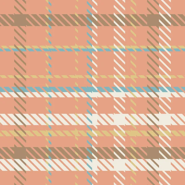 Gender neutral seamless plaid vector pattern. Gingham baby color checker background. Woven tweed all over print. — Stock Vector