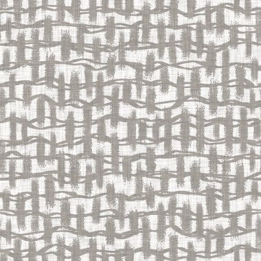 Kusursuz Fransız nötr gri şeritli çiftlik evi keten arka planı. Provence gri kırsal romantik dokunmuş desen dokusu. Kalitesiz şık tonal tekstil çizgisi baskısı. 