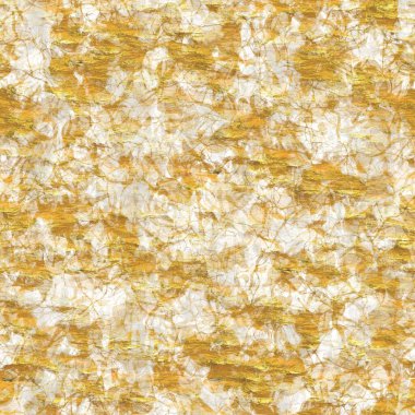 Altın metalik el yapımı pirinç kağıdı dokusu. Kusursuz washi tabakası ve altın metal pulları. Modern düğün dokusu, zarif kırtasiye ve en az Japon stili bulanık tasarım öğeleri için