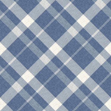 Çiftlik evi mavi ekoseli desenli. Tüvit duvar kâğıdı tasarımı için tüm baskı üzerinde klasik tarz twill. 