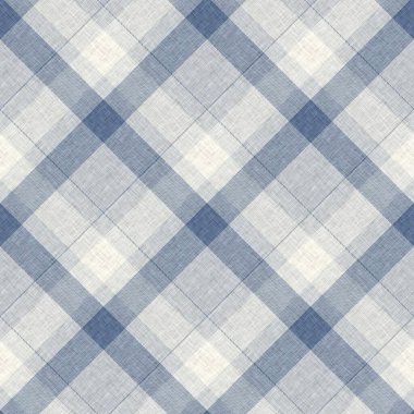 Çiftlik evi mavi ekoseli desenli. Tüvit duvar kâğıdı tasarımı için tüm baskı üzerinde klasik tarz twill. 