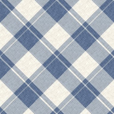 Çiftlik evi mavi ekoseli desenli. Tüvit duvar kâğıdı tasarımı için tüm baskı üzerinde klasik tarz twill. 