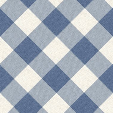 Çiftlik evi mavi ekoseli desenli. Tüvit duvar kâğıdı tasarımı için tüm baskı üzerinde klasik tarz twill. 