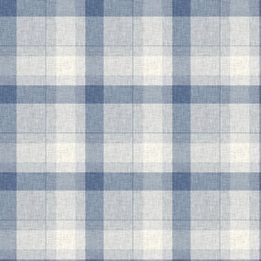 Çiftlik evi mavi ekoseli desenli. Tüvit duvar kâğıdı tasarımı için tüm baskı üzerinde klasik tarz twill. 