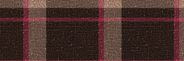 Klassisk vinter tartan rutig sömlös kantlist gräns. Modern gingham pjäs trim bakgrund. Vävd skotsk maskulin tweed effekt band banner. — Stockfoto