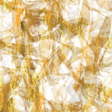 Altın metalik el yapımı pirinç kağıdı dokusu. Kusursuz washi tabakası ve altın bulanık metal pulları. Modern düğün dokusu, zarif kırtasiye ve asgari Japon tarzı tasarım unsurları için..