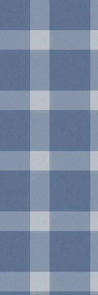 Franska bondgård blå rutig kontrollera sömlös vertikal gräns mönster. Rustik tonal land kök gingham tyg effekt. Tartan stuga 2 ton sociala medier telefon täcka bakgrund — Stockfoto