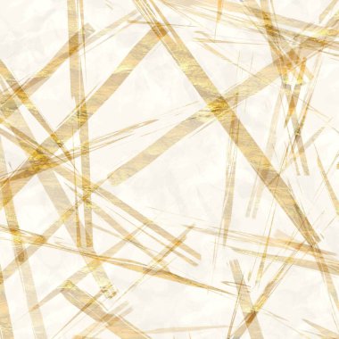 Altın metalik el yapımı pirinç kağıdı dokusu. Pürüzsüz washi tabakası ve bulanık altın metal pulları. Modern düğün dokusu, zarif kırtasiye ve asgari Japon tarzı tasarım unsurları için..