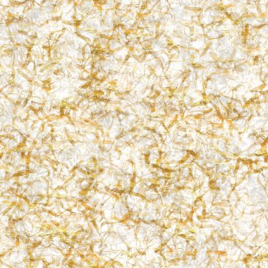 Altın metalik el yapımı pirinç kağıdı dokusu. Kusursuz washi tabakası ve altın metal pulları. Modern düğün dokusu, zarif kırtasiye ve en az Japon stili bulanık tasarım öğeleri için