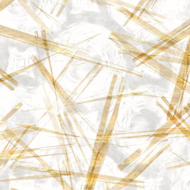 Altın metalik el yapımı pirinç kağıdı dokusu. Pürüzsüz washi tabakası ve bulanık altın metal pulları. Modern düğün dokusu, zarif kırtasiye ve asgari Japon tarzı tasarım unsurları için..