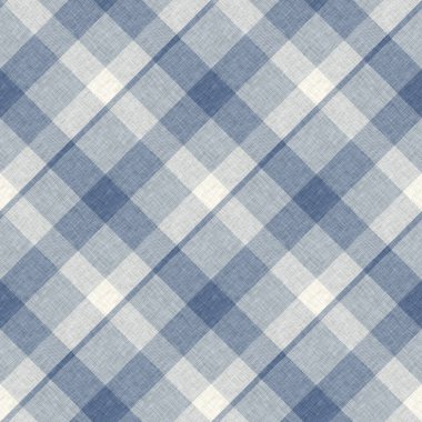 Çiftlik evi mavi ekoseli desenli. Tüvit duvar kâğıdı tasarımı için tüm baskı üzerinde klasik tarz twill. 