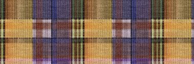 Klasik kışın örülmüş yün ekoseli, kenarsız kenar kenarı. Retro gingham Checker arka planı. Dokuma İskoç erkeksi tüvit dikiş sanatı efekti kurdele bayrağı. 