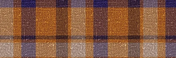 Klassisk vinter tartan rutig sömlös kantlist gräns. Modern gingham pjäs trim bakgrund. Vävd skotsk maskulin tweed effekt band banner. — Stockfoto