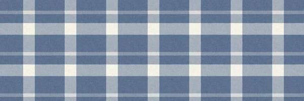 Fransız çiftlik evi mavi ekose ekoseli, sınır çizgisi yok. Taşralı tonal mutfak kumaş efekti. Tartan kulübesi 2 ton arkaplan kurdele kenarı. — Stok fotoğraf