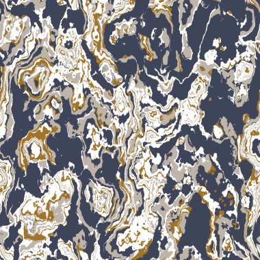 Lacivert, sarı, mermer, pürüzsüz doku. Düzensiz renk mürekkebi boya efektini lekelemiş. Mermer düzensiz girdap izi. Modern moda duvar kağıdı döşemesi