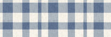 Fransız çiftlik evi mavi ekose ekoseli, sınır çizgisi yok. Taşralı tonal mutfak kumaş efekti. Tartan kulübesi 2 ton arkaplan kurdele kenarı.