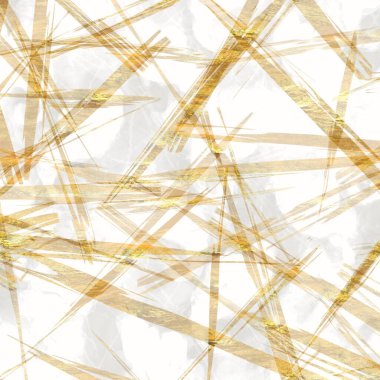 Altın metalik el yapımı pirinç kağıdı dokusu. Pürüzsüz washi tabakası ve bulanık altın metal pulları. Modern düğün dokusu, zarif kırtasiye ve asgari Japon tarzı tasarım unsurları için..