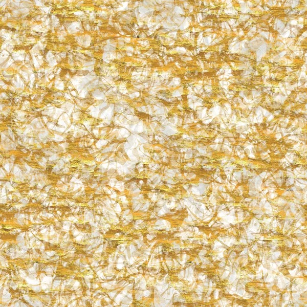 Altın metalik el yapımı pirinç kağıdı dokusu. Kusursuz washi tabakası ve altın metal pulları. Modern düğün dokusu, zarif kırtasiye ve en az Japon stili bulanık tasarım öğeleri için
