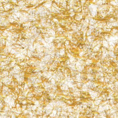 Altın metalik el yapımı pirinç kağıdı dokusu. Kusursuz washi tabakası ve altın metal pulları. Modern düğün dokusu, zarif kırtasiye ve en az Japon stili bulanık tasarım öğeleri için