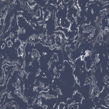 Koyu mavi mermer, erkeksi, dikişsiz doku. Düzensiz mürekkep lekesi boya etkisi. Mermer kaplanabilir grafik tasarımı duvar kağıdı örneği