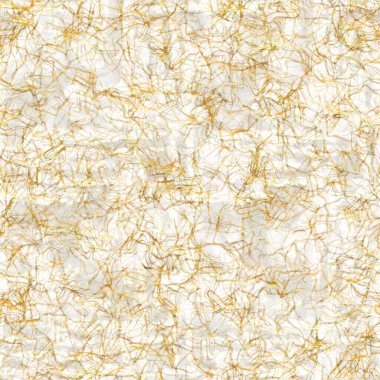 Altın metalik el yapımı pirinç kağıdı dokusu. Kusursuz washi tabakası ve altın metal pulları. Modern düğün dokusu, zarif kırtasiye ve en az Japon stili bulanık tasarım öğeleri için