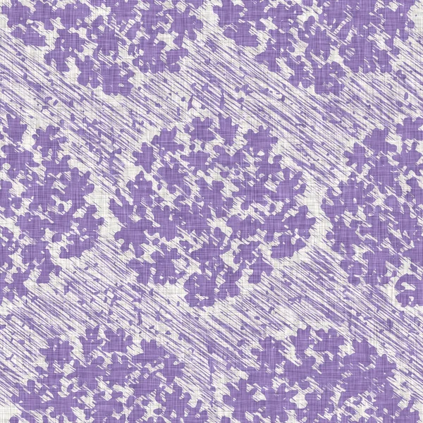 Lavendel fransk bondgård blommig lantlig stil linne duk bakgrund. Lilac inredning över hela tryck. Tryckt texturerad tygeffekt för Provence shabby chic textilbricka. — Stockfoto