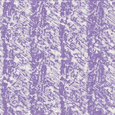 Lavanta çiftliği kırık şerit deseni. Çizgili ülke çizgileri parmak izlerinin üzerine örülmüş. Mor rustik baskılı kumaş efekti. Provence stili, pejmürde ev dekoru kumaşı..