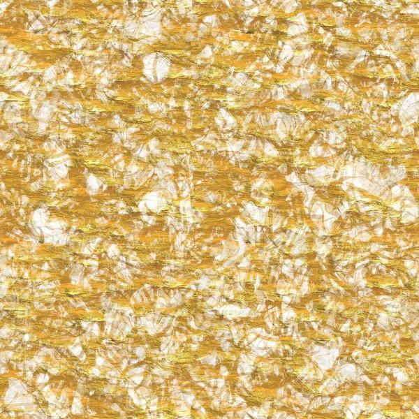 Goldmetallic handgemachte Reispapier-Textur. Nahtloser Washi-Blechhintergrund mit goldenen Metallflocken. Für moderne Hochzeitsstrukturen, elegante Papeterie und minimales japanisches Design verschwimmen Elemente — Stockfoto