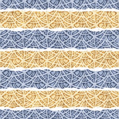 Hassas Fransız dantel efekti. Kusursuz çizgili desen. Süslü Provence tarzı dantelli kır evi dekorasyonu. Kırsal, modern, pejmürde, şık tasarım için keten kumaş duvar kağıdı..