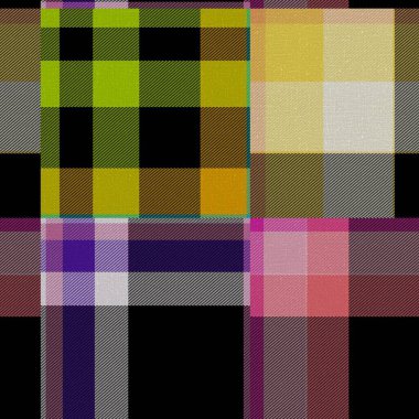 Kusursuz madras yama desenli ekose pamuk deseni. Tablolanabilir örtü kumaş efekti keten kontrolü arka planı. 