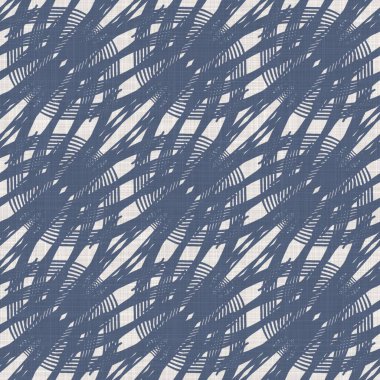 Fransız mavisi, düzensiz, noktalı keten desenli. Tonal kır evi tarzı soyut benekli arka plan. Basit bir kırsal kumaş tekstil etkisi. İlkel yapılı, pejmürde, şık bir kumaş..